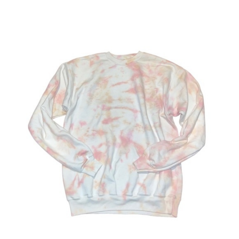 BFFs &‎ Babes Pink Tie Dye Crewneck Pullover Sweatshirt